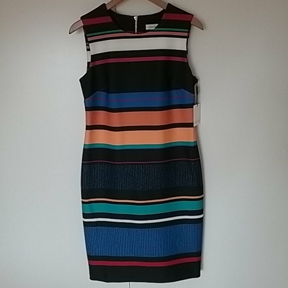 Calvin Klein scuba sheath dress